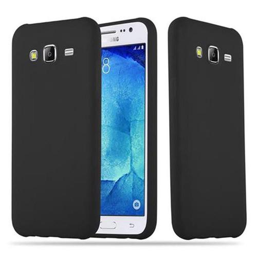 Cadorabo Housse Compatible Avec Samsung Galaxy J5 2015 En Candy Noir - Étui De Protection En Silicone Tpu Flexible