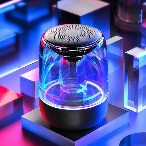 Mini haut-parleur Bluetooth sans fil intérieur/extérieur C7 avec ampoules de couleur LED meilleure vente Mini haut-parleur Bluetooth Portable