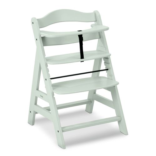Chaise Haute Évolutive Alpha+ 2 En 1 Blanc Chiné - Hauck