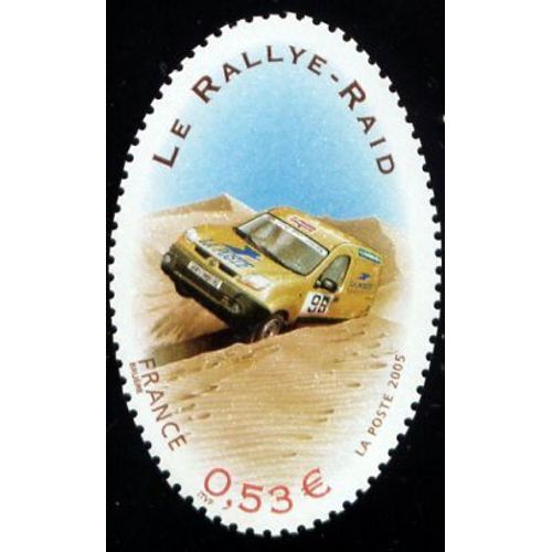 Timbre France 2005 Oblitéré Le Rallye-Raid 0.53 Yt3799
