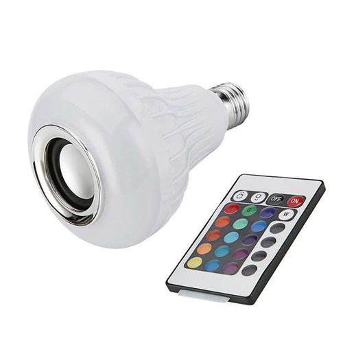 Elistooop nouveau haut-parleur Bluetooth sans fil E27 12W RGB lumière LED 110V 220V lumière LED intelligente lecteur de musique Smartphone