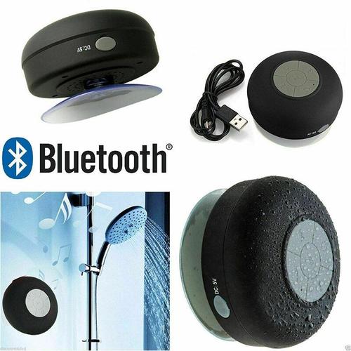 Haut-parleur de douche Bluetooth étanche Mini haut-parleur étanche sans fil portable avec ventouse micro intégrée