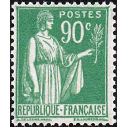 Timbre France 1938 Oblitéré Type Paix 90c Yt367