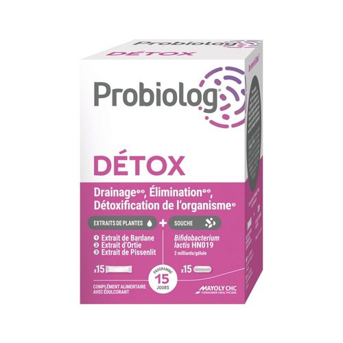 Probiolog Detox 15 Sticks Et 15 Gélules 