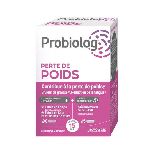Probiolog Perte De Poids 90 Gélules + 15 Gélules 