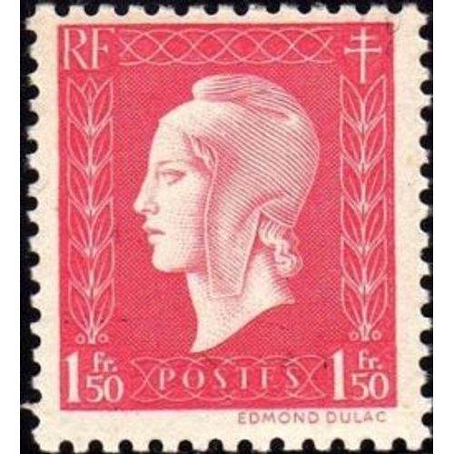 Timbre France 1945 Oblitéré Marianne De Dulac 1fr50 Yt691