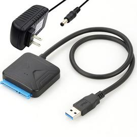 Adaptateur et convertisseur GENERIQUE CABLING® Câble Adaptateur USB 3.0  vers disque dur SATA 22 broches 2,5"" avec câble  d'alimentation USB