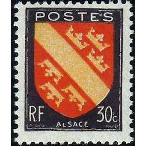 Timbre France 1946 Oblitéré Alsace 30c Yt756