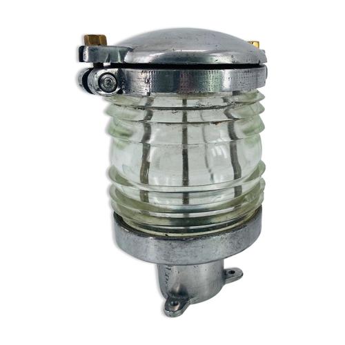 Lampe Poser En Fonte Daluminium Provenant Dun Mat De Bateau Circa 1950 Argent