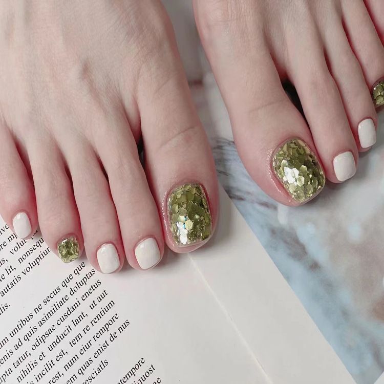 ?72 Pices Faux Ongles?La Pice Flash Verte Frache D't Mo... - 3
