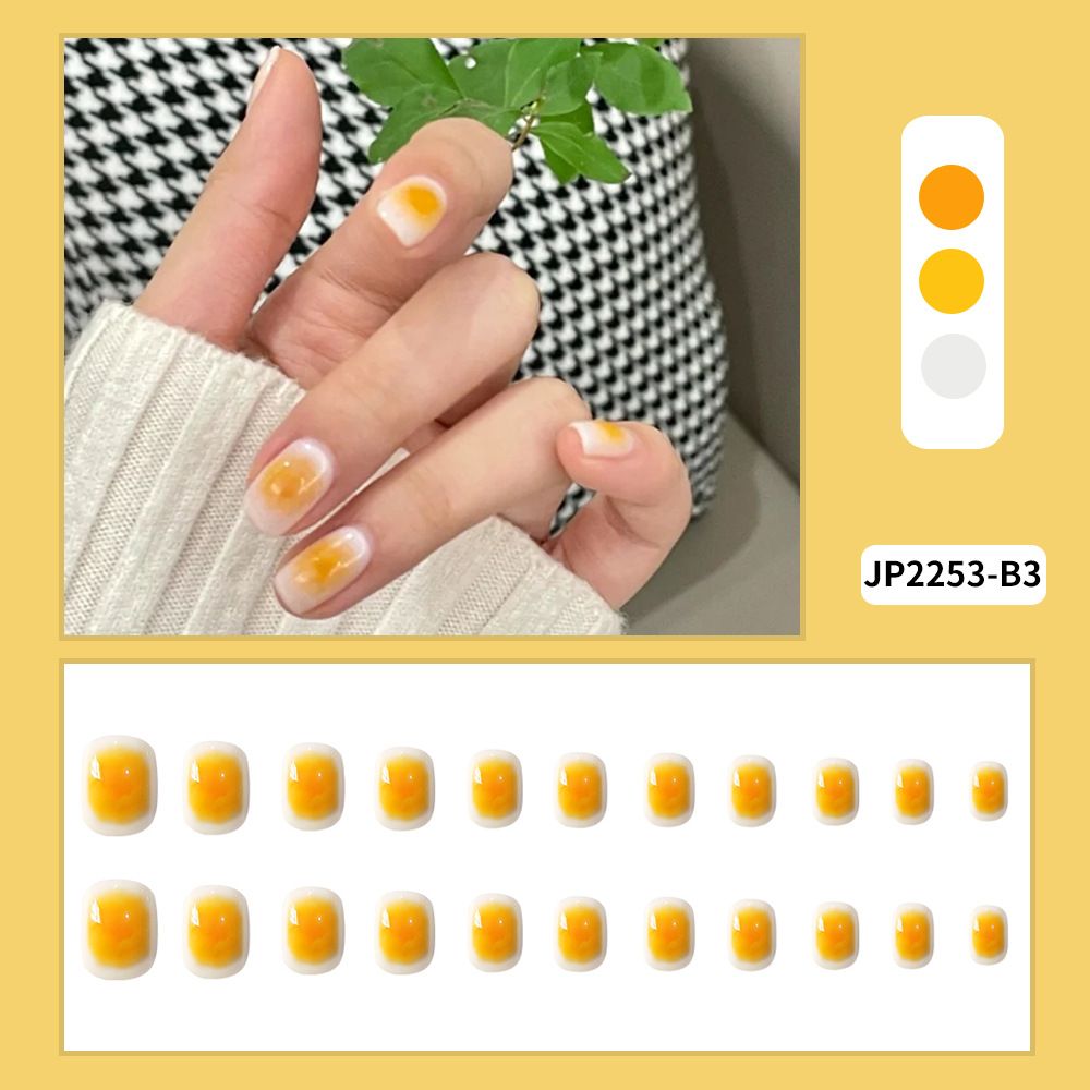 ?72 Pices Faux Ongles?Douce Fe Faux Ongles Patch Printemps... - 2