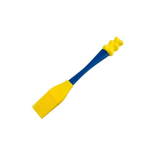 Zenker 46531 Pinceau Cuisine, Pinceau Pâtisserie Silicone, Pinceau Patisserie Professionnel , Pinceau À Huile, Pinceau Cuisine Silicone, Plastique, Silicone, Bleu, Jaune, 19,8 X 2,8 Cm