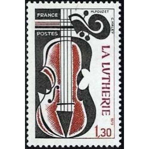 Timbre France 1979 Oblitéré La Lutherie 1.30 Yt2072