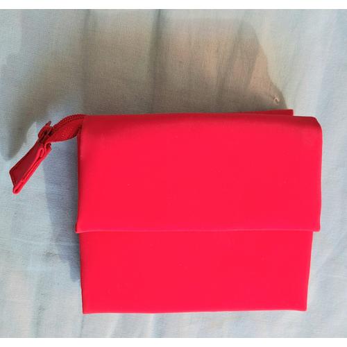 porte monnaie souple rouge femme fille portefeuille porte cartes