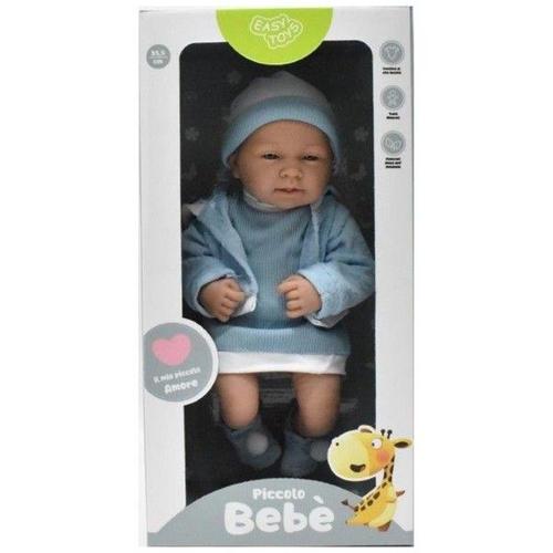 Trade Shop - Petite Poupée Bébé Robe Rose Robe Bleue Jouet Bébé