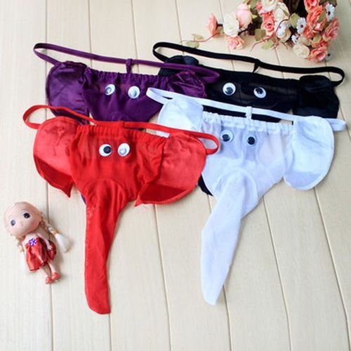 Sous-Vêtements Sexy Pour Hommes String Éléphant Dessin Animé Sexy Respirant T Pantalon T Pantalon Lingerie Sexy