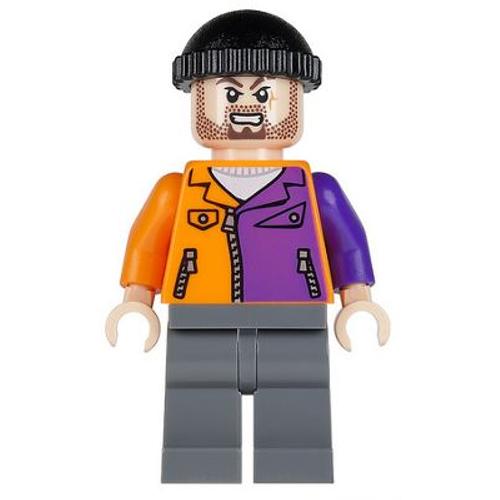 Lego Super Heroes Batman Ii Two-Face's Henchman Homme De Main, Orange And Purple - Beard Sh0021 Du Set 6864