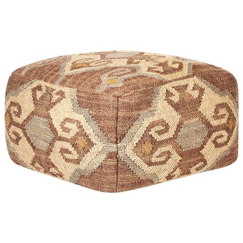 Pouf En Jute 50 X 50 X 30 Cm Multicolore Urpad