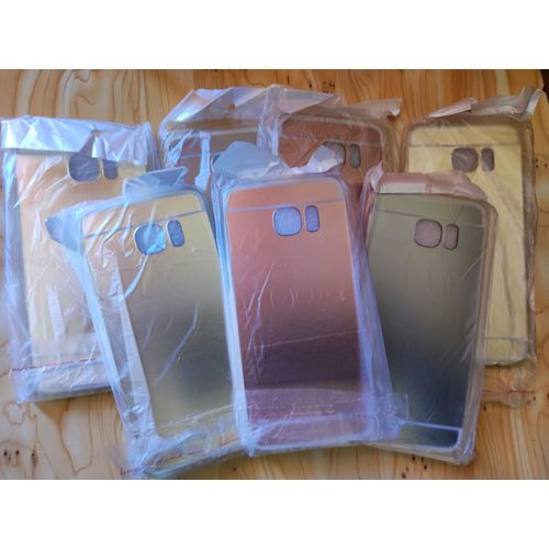 Lot X7 Coques Samsung Galaxy S7 Edge - Miroir - Bling Bling - Tpu Gel