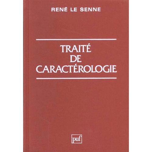 Traite De Caracterologie