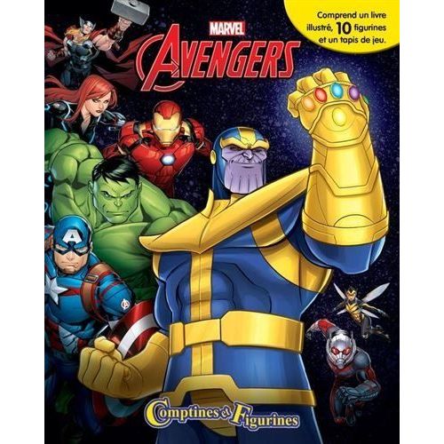 Avengers - Coffret Livre Cartonné + 10 Figurines + Tapis De Jeu : Marvel Avengers