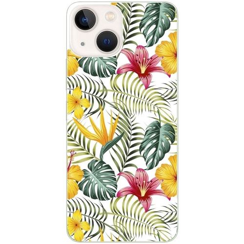Coque Pour Iphone 15 Jungle Et Fleur Hibiscus