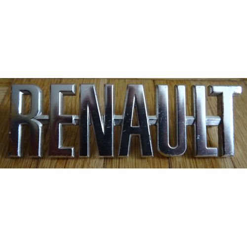 Renault Années 70 En Métal Chromé Pour Carrosserie Berline