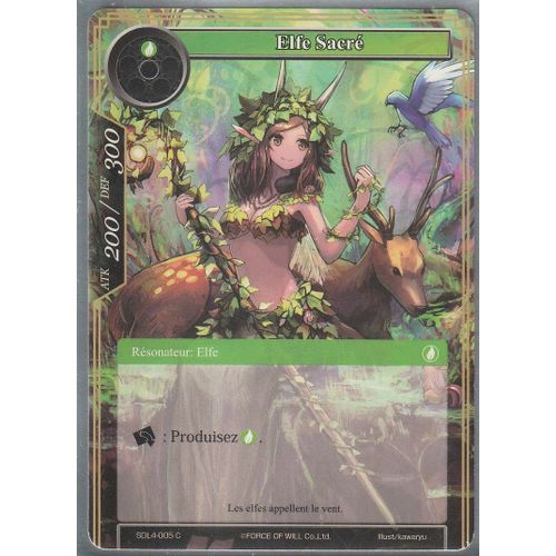 Carte Force Of Will - Elfe Sacré - Sdl4-005