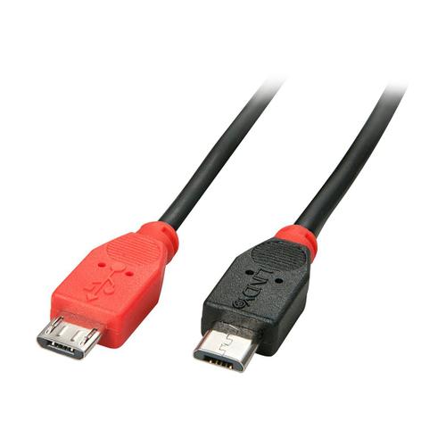 Lindy - Câble USB - Micro-USB de type B (M) pour Micro-USB de type B (M) - USB 2.0 - 2 m - noir