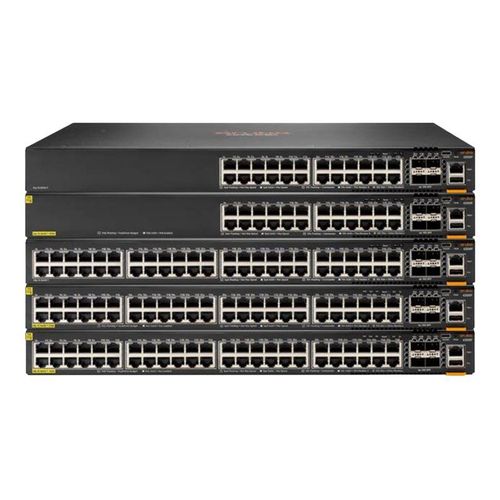 HPE Aruba 6200M 24G Class4 PoE 4SFP+ - Commutateur - C3 - Géré - 24 x 10/100/1000 (PoE+) + 4 x 1 Gigabit/10 Gigabit SFP+ (liaison montante/empilage) - de l'avant et du côté vers l'arrière -...