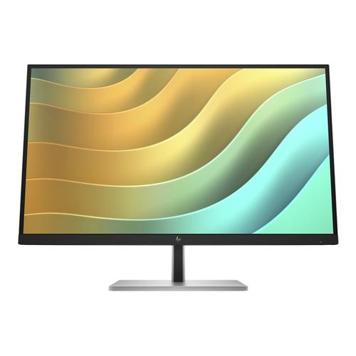 HP E27u G5 - E-Series - écran LED - 27" - 2560 x 1440 QHD @ 75 Hz - IPS - 350 cd/m² - 1000:1 - 5 ms - HDMI, DisplayPort, USB-C - tête noire, noir et argent (support)