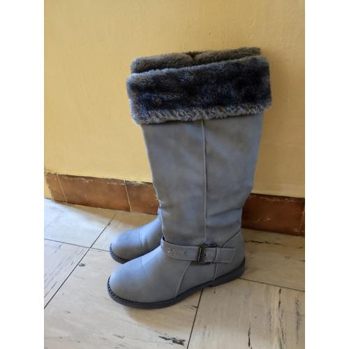 Bottes Gris Fourrées - 38 - Femme