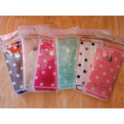 Lot X6 Coques Iphone 6 / 6s Bling Bling - Tpu Gel - Bonbons - Pois