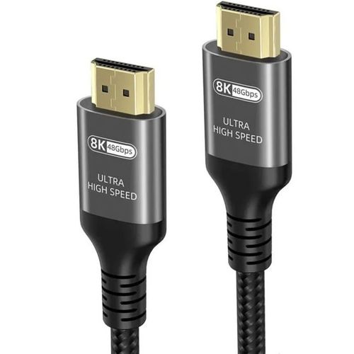 Câble HDMI 8K 4K @ 120Hz 8K @ 60Hz HDMI 2.1, adaptateur 48Gbps - 1 mètres