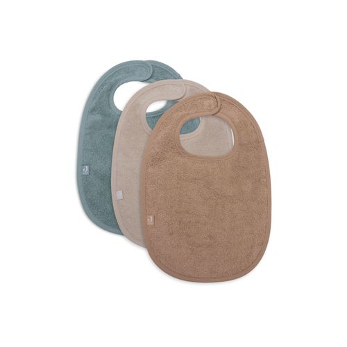 Lot De 3 Bavoirs Éponge Sea Green, Nougat Et Biscuit - Jollein