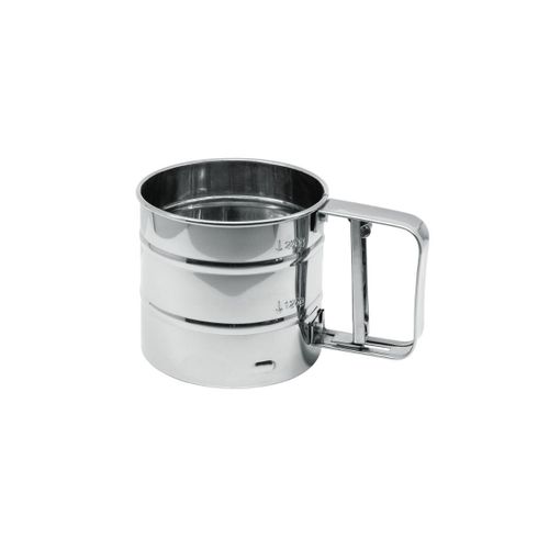 Fm Professional 21666 Tamis De Cuisine Inox, Tamis De Farine, Tamis Professionnel, Acier Inoxydable, 10,4 X 9,3 X 16 Cm