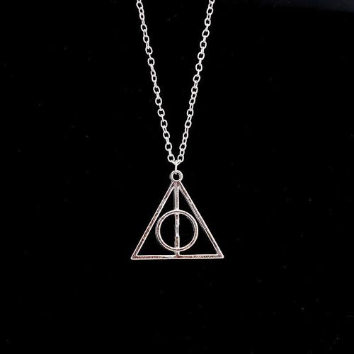 Bijoux Femme Film Rose Or Argent Triangle Harry Potter Death Halloween Collier