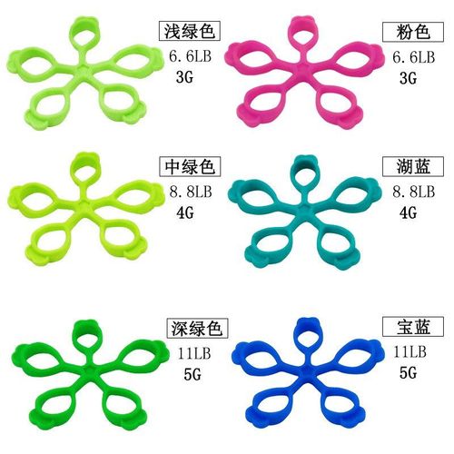 Forme De Fleur Silicone Finger Trainer Finger Expander Five Relief Rings Fitness Training Sleeve