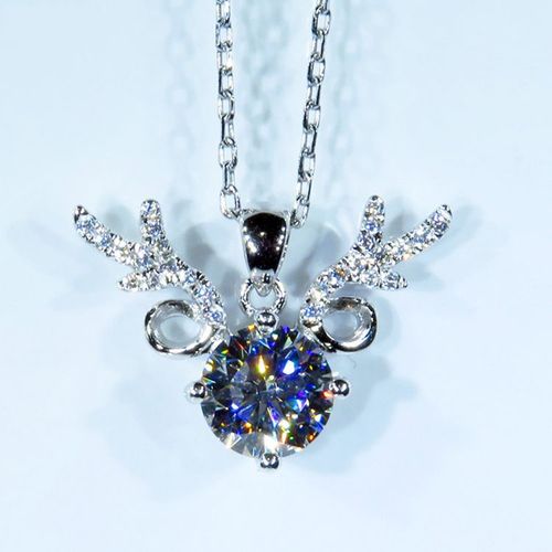 Bijoux Femme Utilisez Votre Collier De Zircon Pour Vivre Une Chaîne De Cerf En Platine Pour Femmes