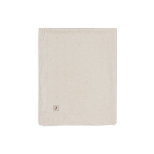 Couverture Berceau 75x100 Cm Cosy Knit Ivoire - Jollein