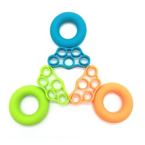 1 Ensemble De Poignées De Doigt En Silicone Bande D'entraînement Fitness Gym Extender Muscle Trainer Relax Ring