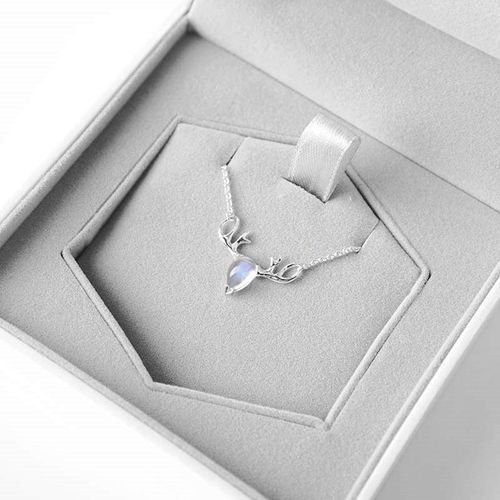 Bijoux Femme Collier D'argent Pour Femmes En Pierre De Lune