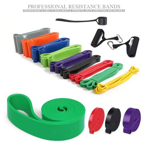 Heavy Duty Fitness Bande Élastique Tube En Caoutchouc Ensemble Boucle Extensible Crossfit Pilates Expander Corde D'entraînement