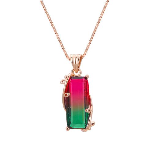 Bijoux Femme Femme Rose Or Poudre Diamant Avec Collier Jaune Diamant Willow Collier Femme Collier