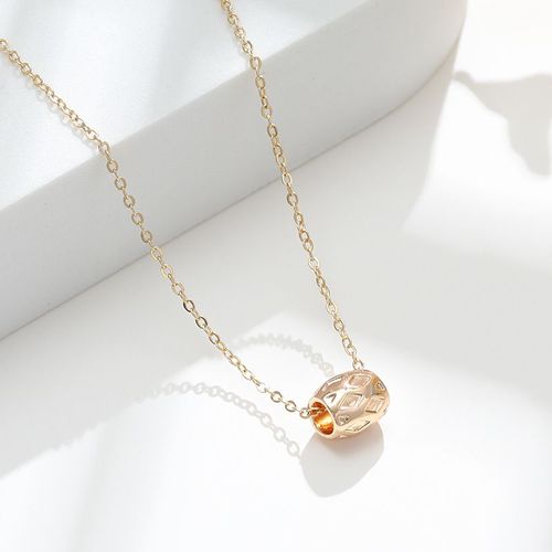 Bijoux Femme Collier En Diamant Géométrique Or Du Vent Pendentif Chaîne Pour Femmes