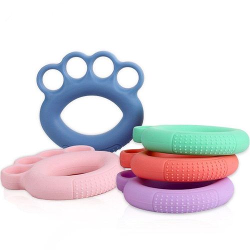 2021 Nouveau Silicone Doigt Exercice Cinq Doigts Poignée Doigt Extenseur Poignet Poignées Exercice Fitness Entraîneur