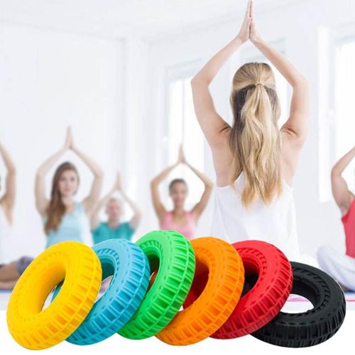 Silicone Fitness Hand Grip Finger Ring Patch Muscle Strength Trainer Training Enhancer Anneau En Caoutchouc