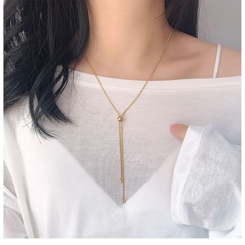 Bijoux Femme Divers Colliers D'arc De Réglage De Corde Pour Déplacer La Chaîne D'or Rose