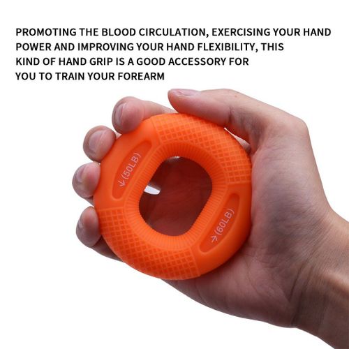 Silicone Réglable Doigt Avant-Bras Titulaire Force Trainer Anneau Muscle Workout Gym Fitness