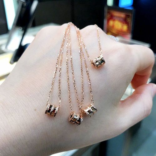 Petit Collier De Taille Femme Plaqué Rose Collier Doré Chaîne Osseuse